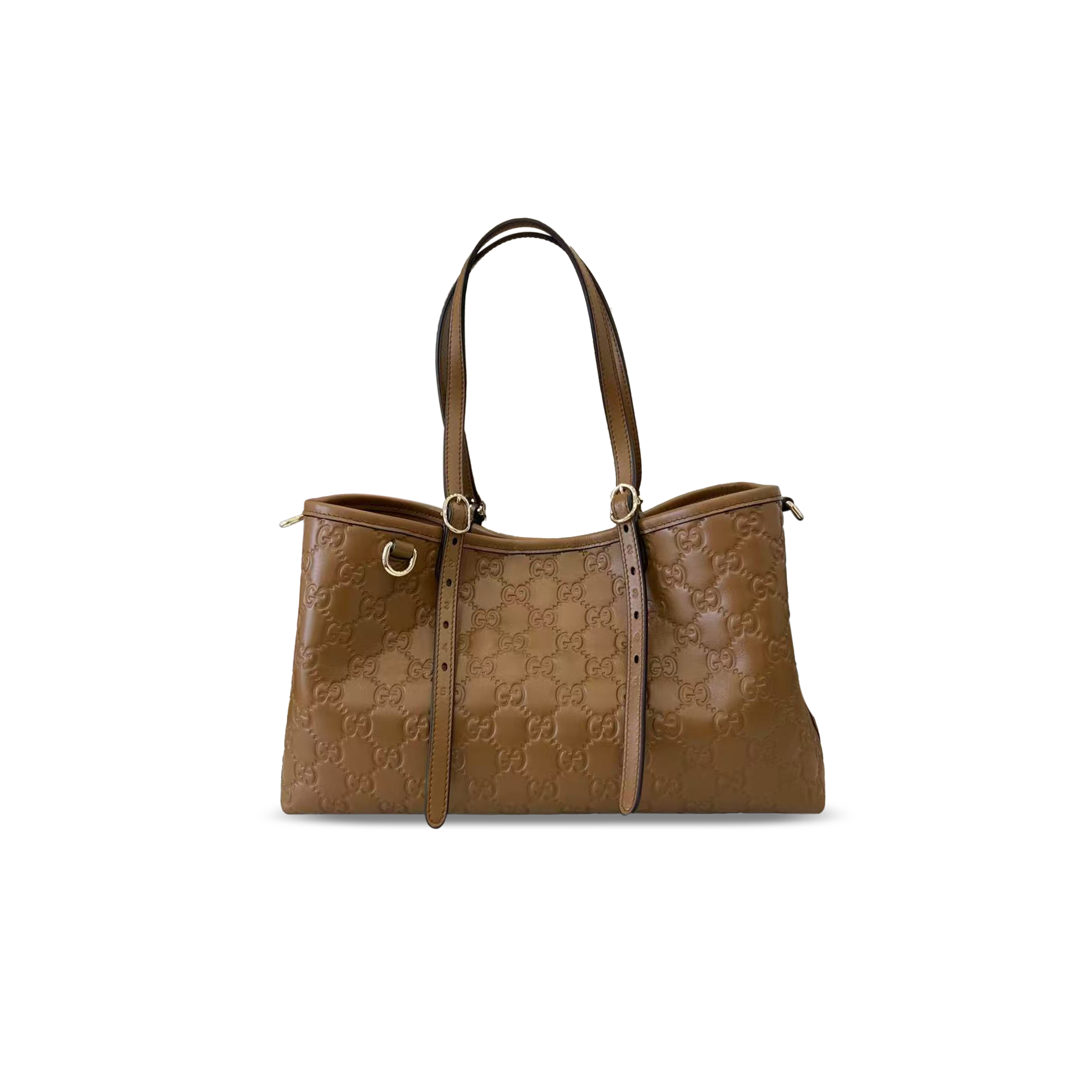 GUCCI GG EMBLEM MEDIUM TOTE BAG ‎815214 (30*18*11cm)